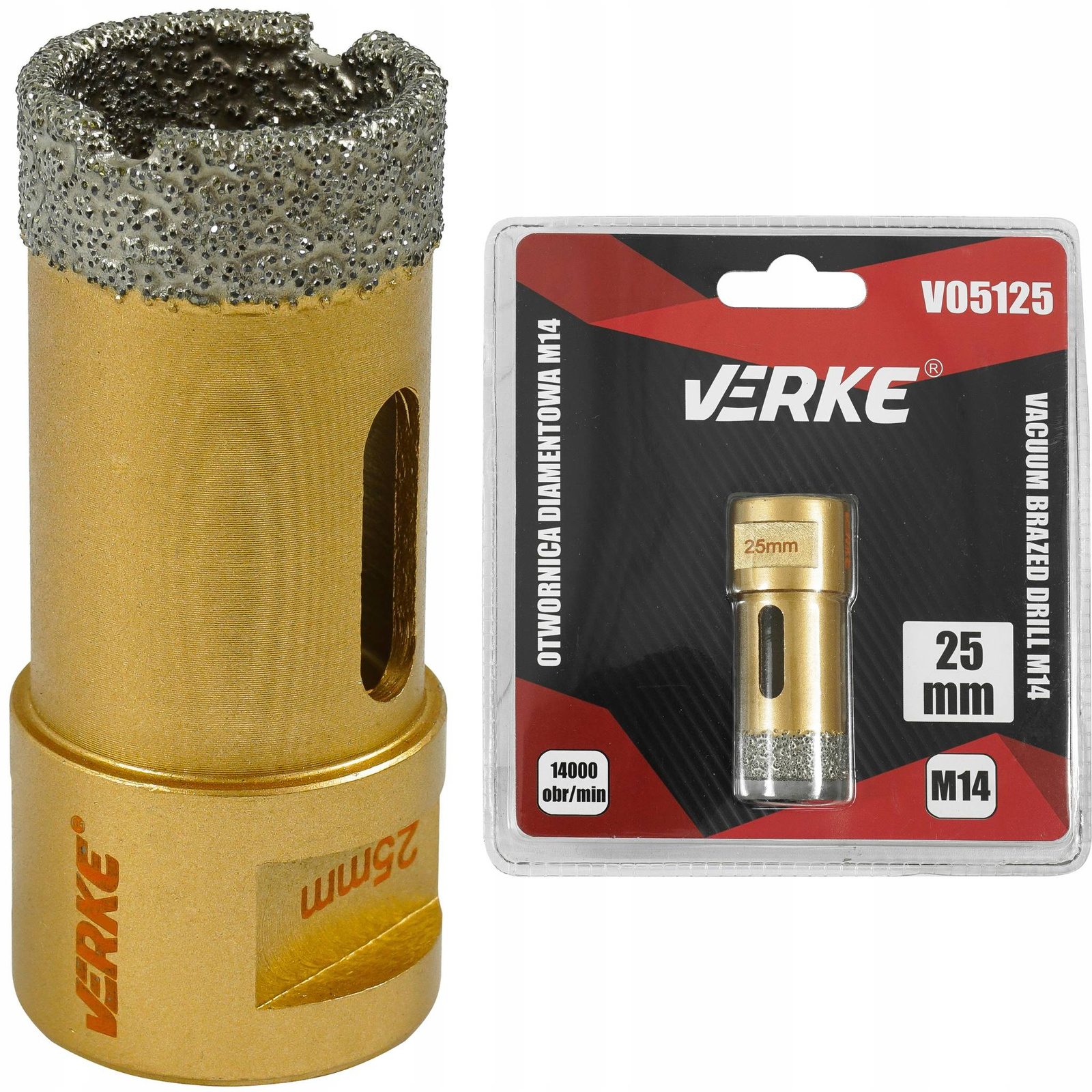Verke V05125 Wiertło diamentowe otwornica 25mm
