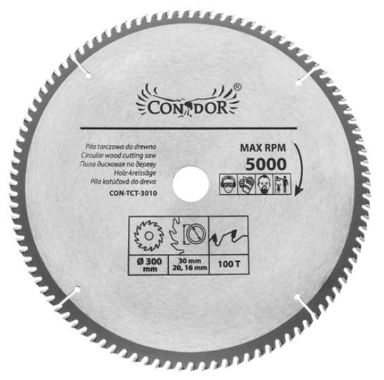 Condor CON-TCT-3010 Tarcza do drewna 300mm 100T 