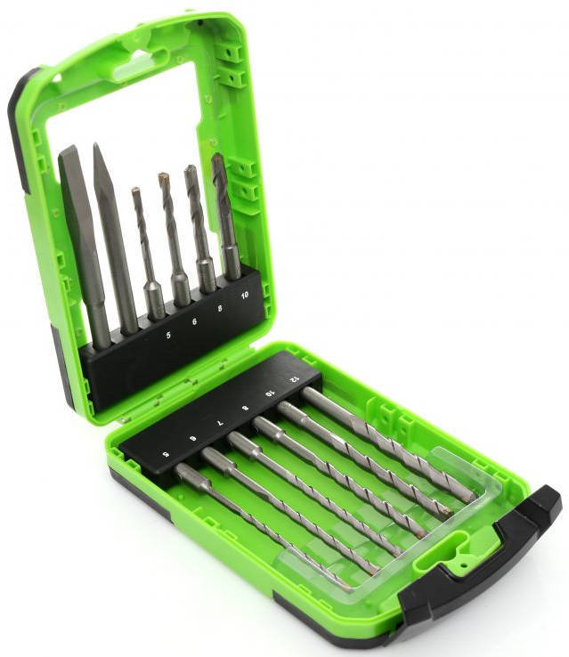 KraftDele KD988 Zestaw wierteł i dłut SDS 12 el.