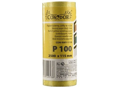 Condor CON-RMY-1110 Papier ścierny 2,5m 115mm P100