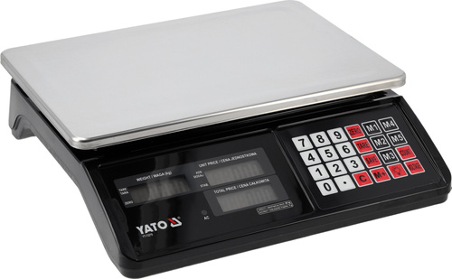 Yato YT-73270 Elektroniczna waga sklepowa magazynowa LCD 40 kg 5 g
