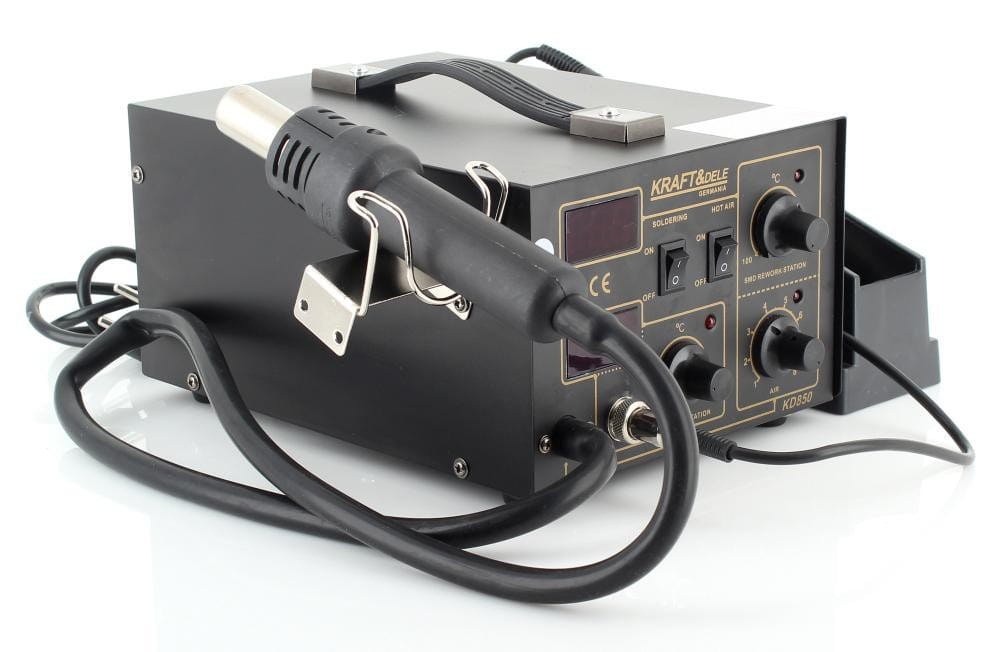 Kraft Dele KD850 Spawarka do plastiku z lutownicą 4 dysze LED 60W