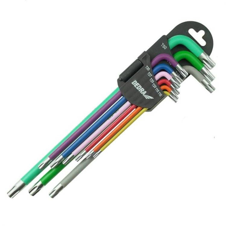 Dedra 06F225 Klucze torx długie T1-T50 9 szt