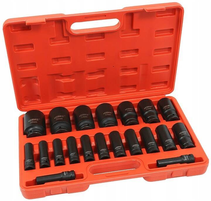 Verke V39468 Nasadki udarowe długie 1/2 20 szt.