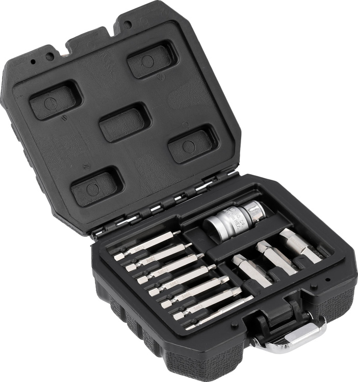 Yato YT-04583 Zestaw bitów do wykręcania odkręcania obrobionych śrub 11 el