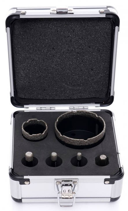 KraftDele KD11226 Otwornice diamentowe w walizce