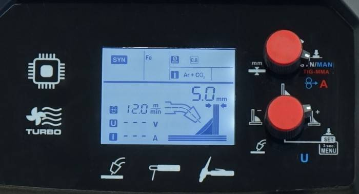 Ideal TECNO MIG 205 LCD SYNERGIA ALU Spawarka 200A