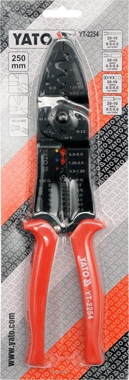 Yato YT-2254 Szczypce do zaciskania konektorów