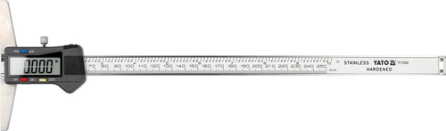 Yato YT-72252 Głębokościomierz elektroniczny cyfrowy kasetka LCD 0-250 mm