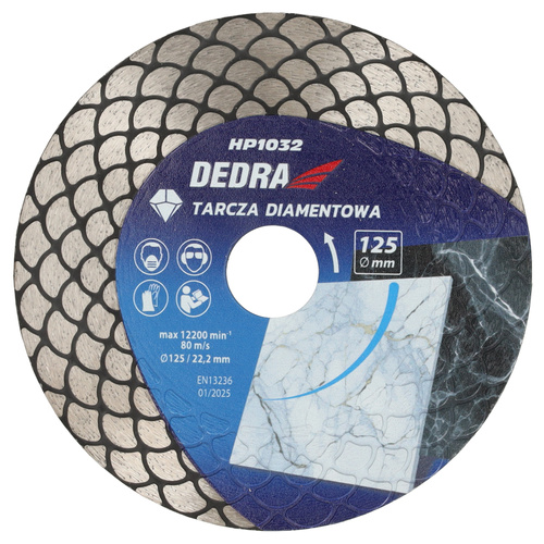 DEDRA H1032 TARCZA DIAMENTOWA 125mm ŁUSKA
