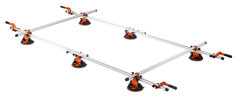 Kraft&Dele KD11985 Zestaw do przenoszenia płytek przyssawki 3600mm 150 kg