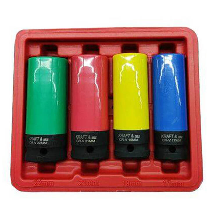 Kraft Dele KD11751 Nasadki udarowe 4el 1/2" 17-22