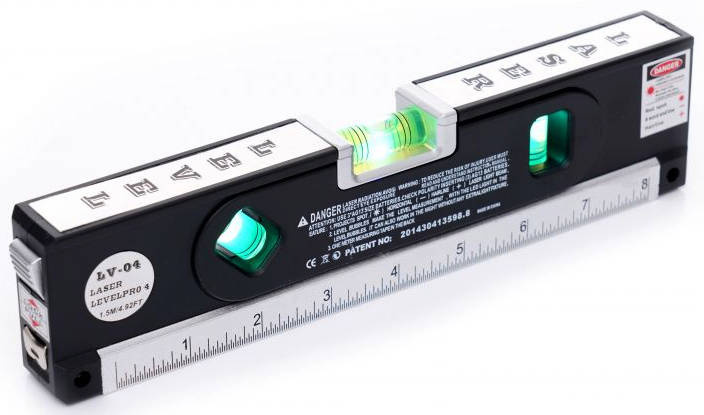 KraftDele KD10438 Poziomica laserowa z miarą 150cm