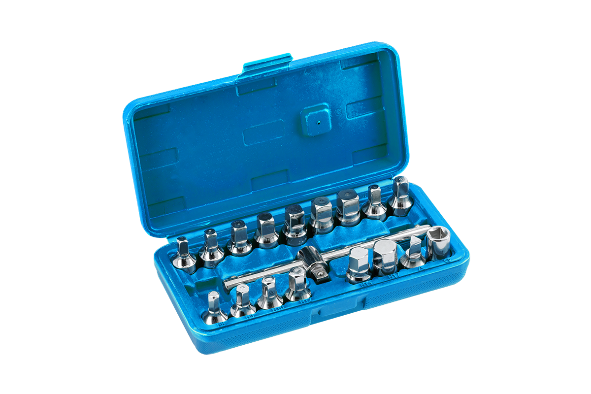 Hogert HT8G321 Klucze do spustu oleju 18 szt 