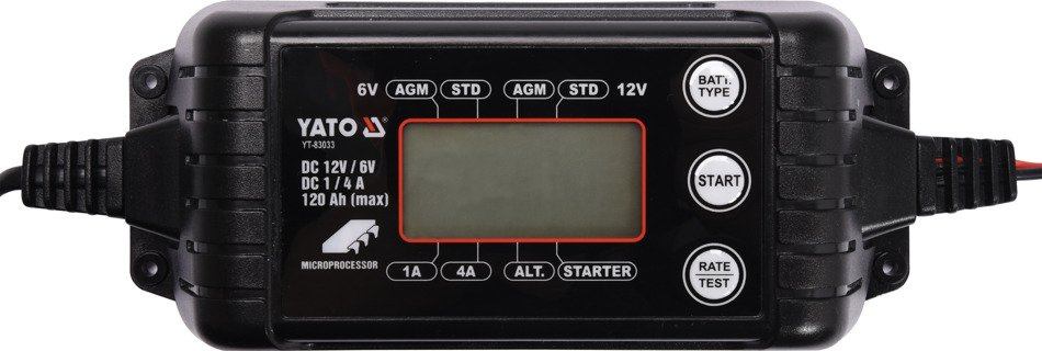  Yato YT-83033 Prostownik elektroniczny 6-12V 1/4A