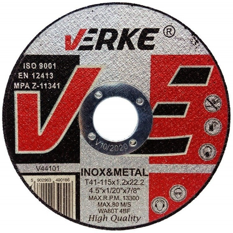 Verke V44101 Tarcza do cięcia metalu 115 mm 