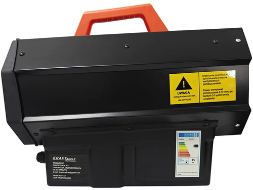 Kraft&dele KD11731 Nagrzewnica grzejnik dmuchawa gazowa termostat LCD 25 kW