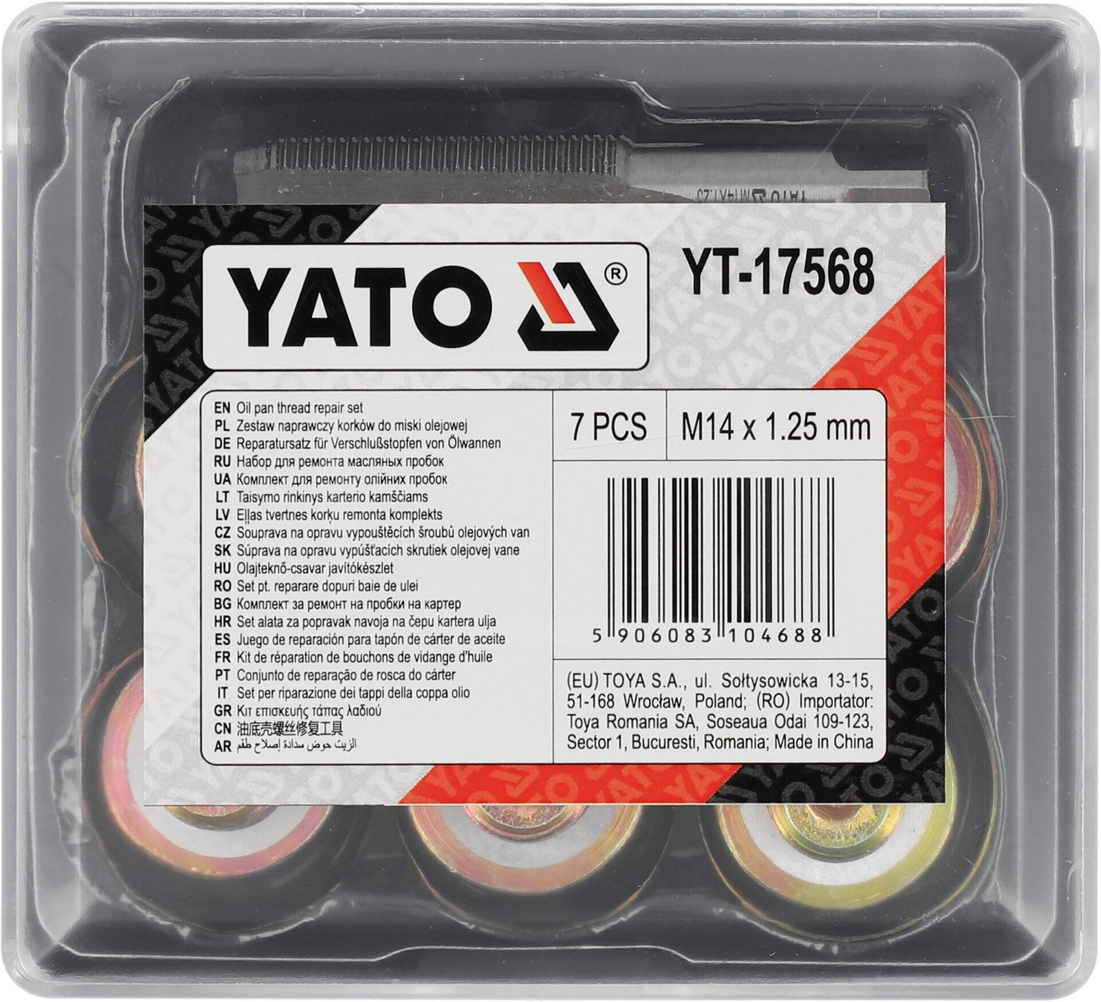 Yato YT-17568 Zestaw naprawczy korków miski olej