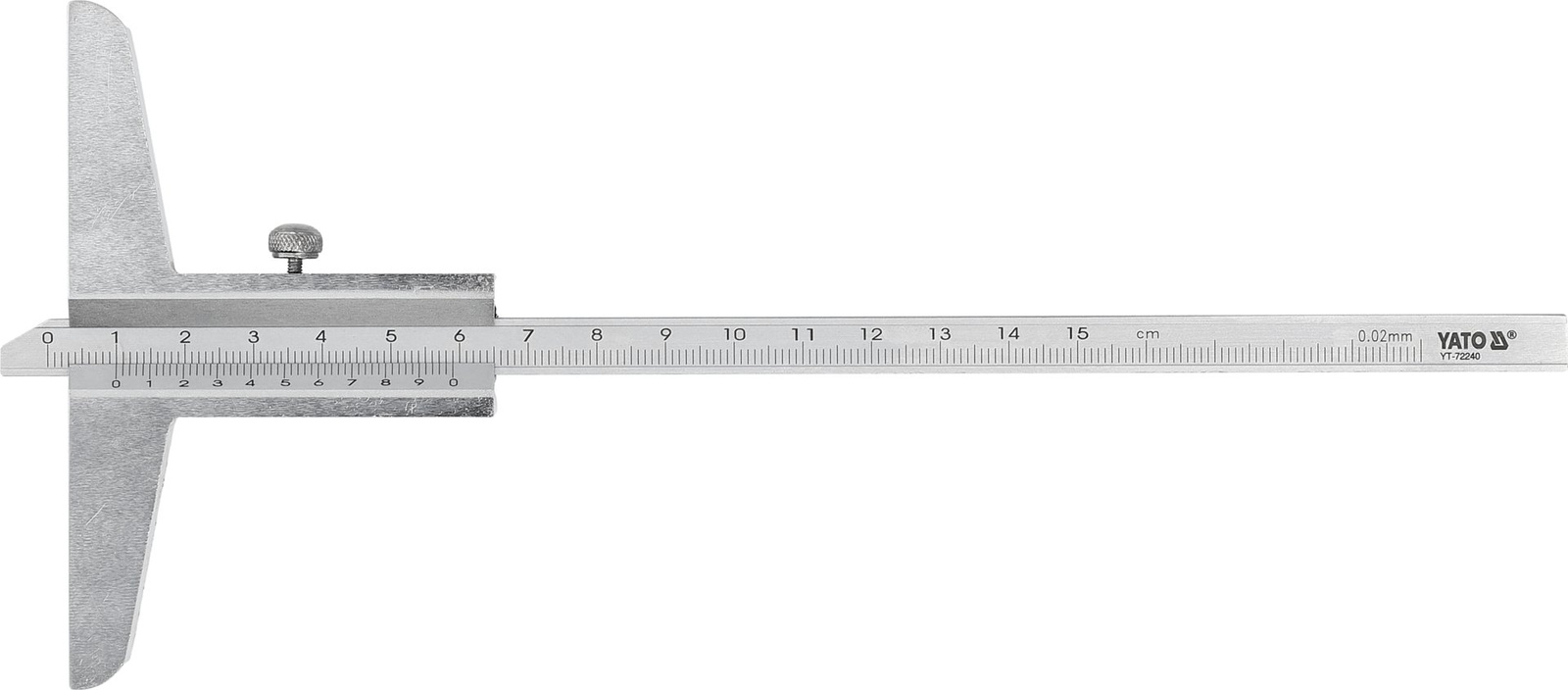 Yato YT-72240 Głębokościomierz suwmiarkowy tradycyjny kasetka 0-150 mm