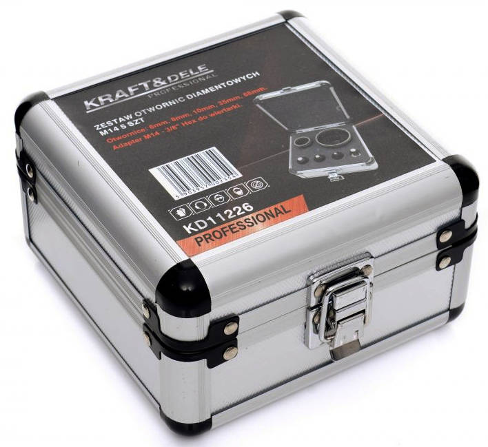 KraftDele KD11226 Otwornice diamentowe w walizce