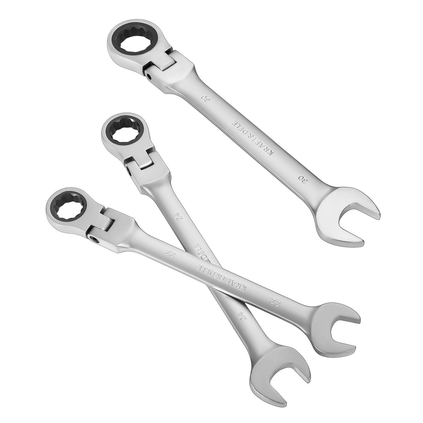 KRAFT&DELE KD11305 KLUCZE PŁASKO-OCZKOWE Z GRZECHOTKĄ ŁAMANE 13szt 8-32mm