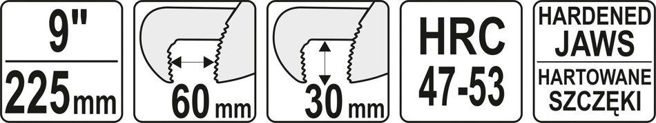 YATO YT-22001 KLUCZ NASTAWNY DO RUR 9CALI TYP NIEM