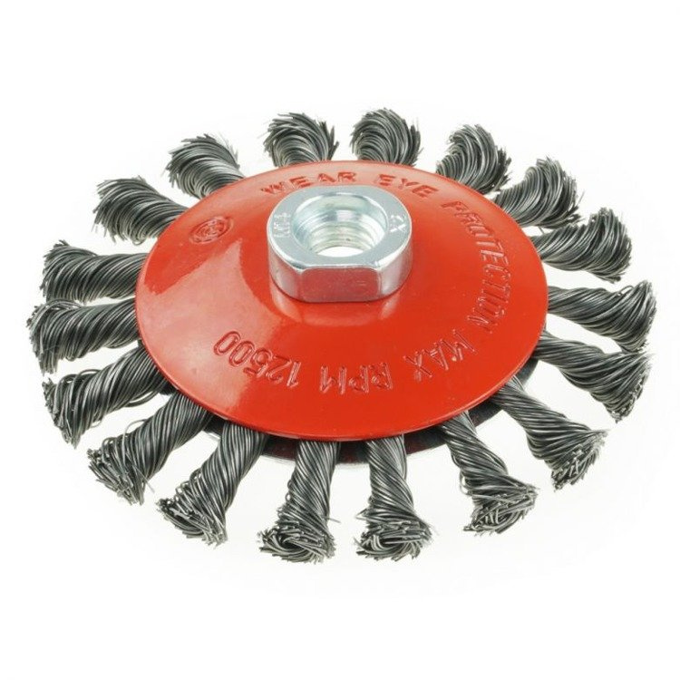 DEDRA F40-125 Szczotka druciana stożkowa 125 mm