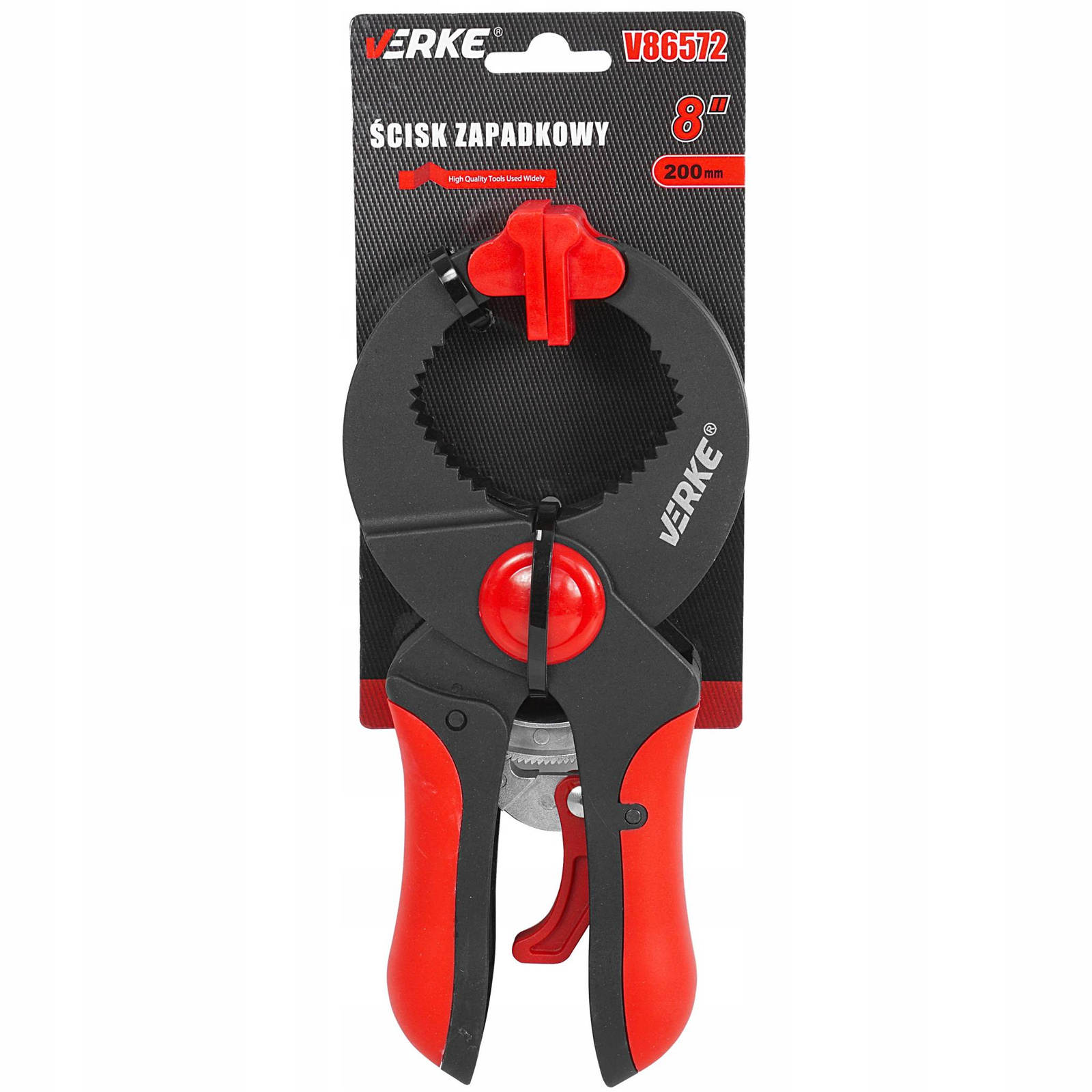 Verke V86572 Ścisk zapadkowy stolarski 200mm