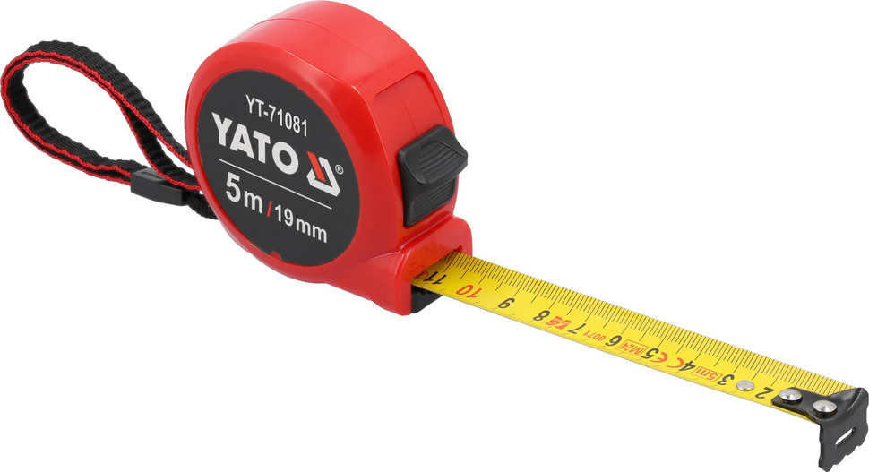 Yato YT-71081 Miara zwijana taśma miernicza metalowa miarka z blokadą 5 m