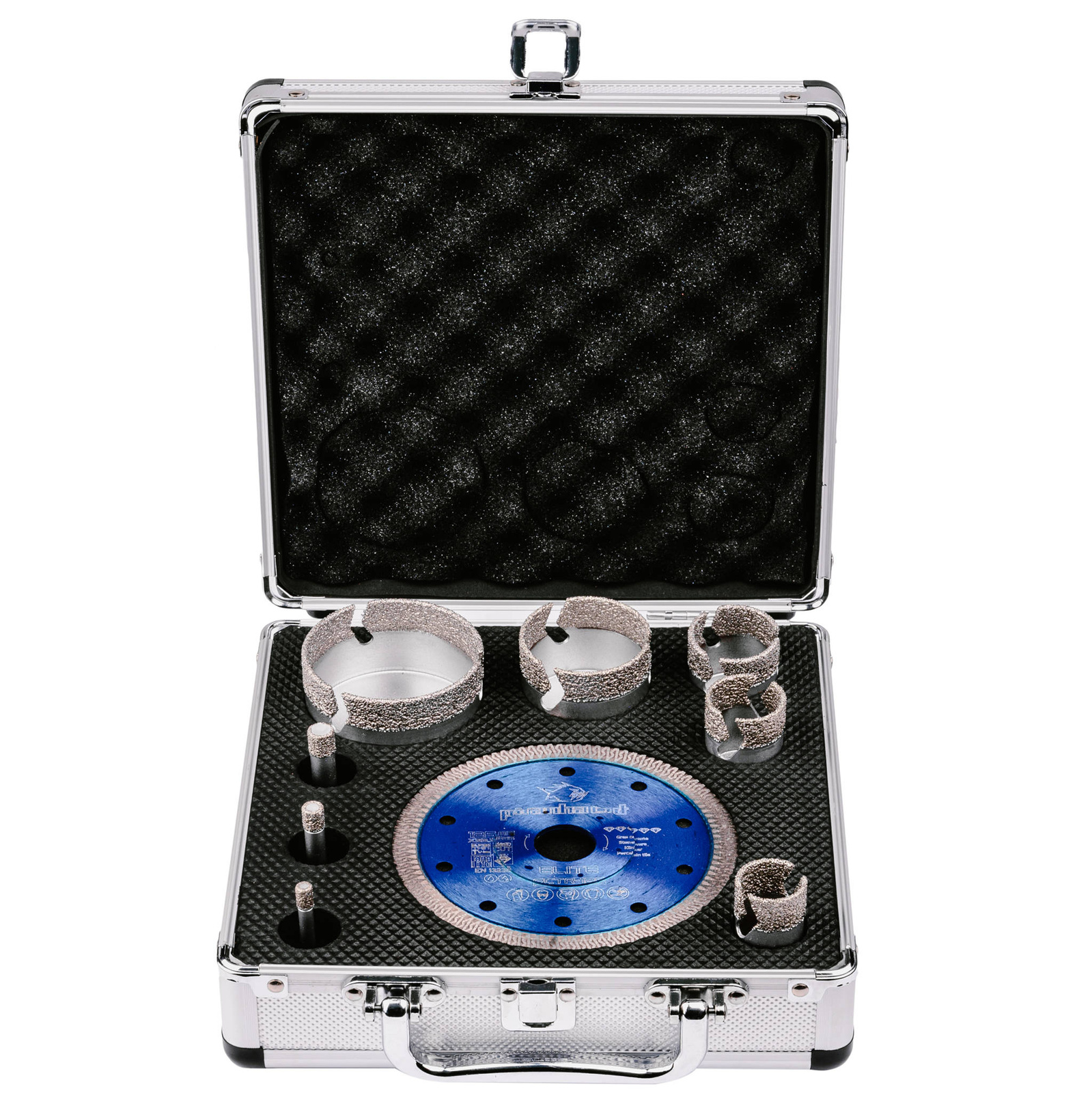 PiranhaCut Zestaw 8 otwornic i tarczy diamentowej