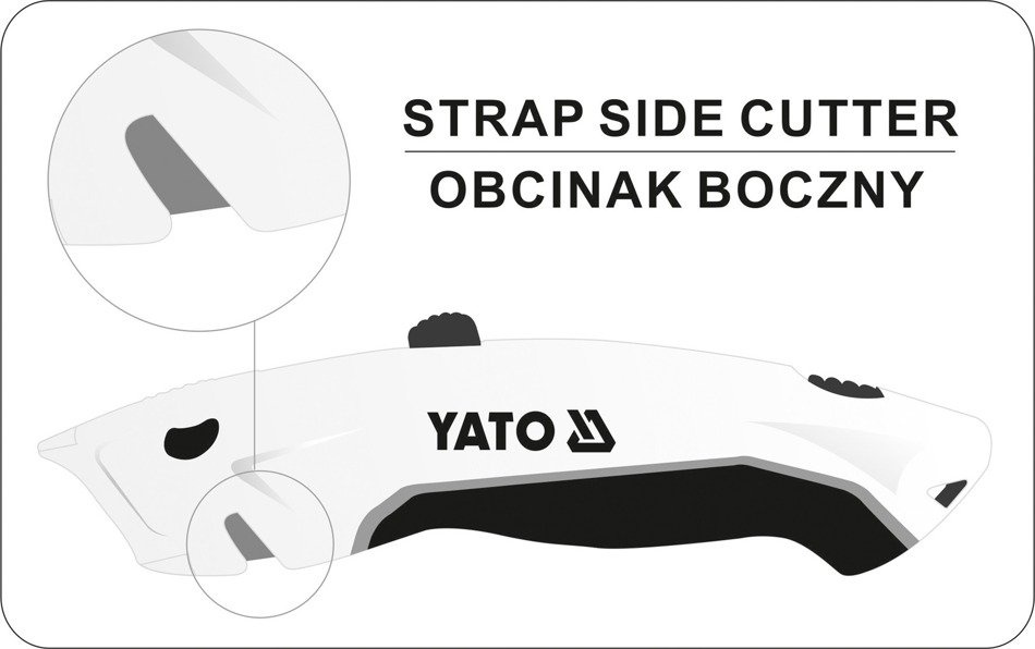 YATO YT-75201 NOŻYK Z WYSUWANYM OSTRZEM TRAPEZOWYM