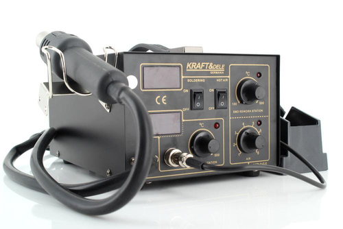 Kraft Dele KD850 Spawarka do plastiku z lutownicą 4 dysze LED 60W