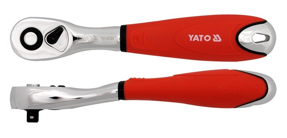 YATO YT-0733 GRZECHOTKA WYGIĘTA GUMOWA 1/4 CALA
