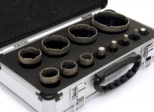 KraftDele KD11227 Otwornice diamentowe w walizce