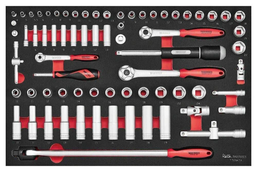 Teng Tools 167840206 Szafka narzędziowa z wyposażeniem na kółkach 217 el.