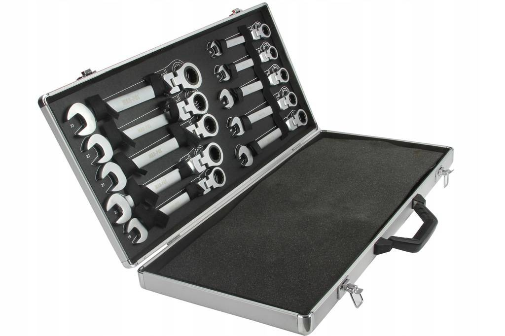 MAR-POL M58610 Zestaw kluczy płasko oczkowych 22el