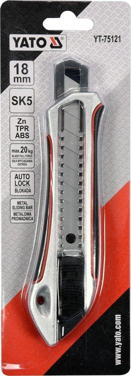 YATO YT-75121 NOŻYK Z OSTRZEM ŁAMANYM 18MM