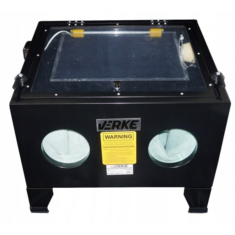 Verke V81085 Piaskarka kabinowa 90l pistolet dysze