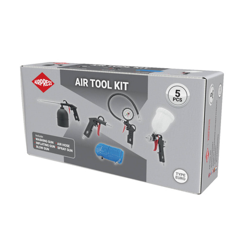AIRPRESS 45893 Zestaw narzędzi pneumat 5cz. euro