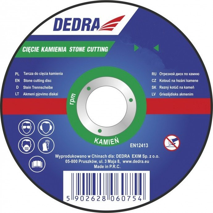 Dedra F13412 Tarcza korundowa do kamienia 115mm
