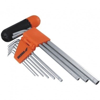 Dedra 0652 Klucze imbusowe CrV 1,5-10mm, 9szt.