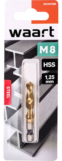 Waart W21M788 Wiertło do gwintowników M8 HSS