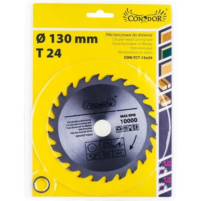 Condor CON-TCT-1302 Tarcza do drewna 130mm 24T