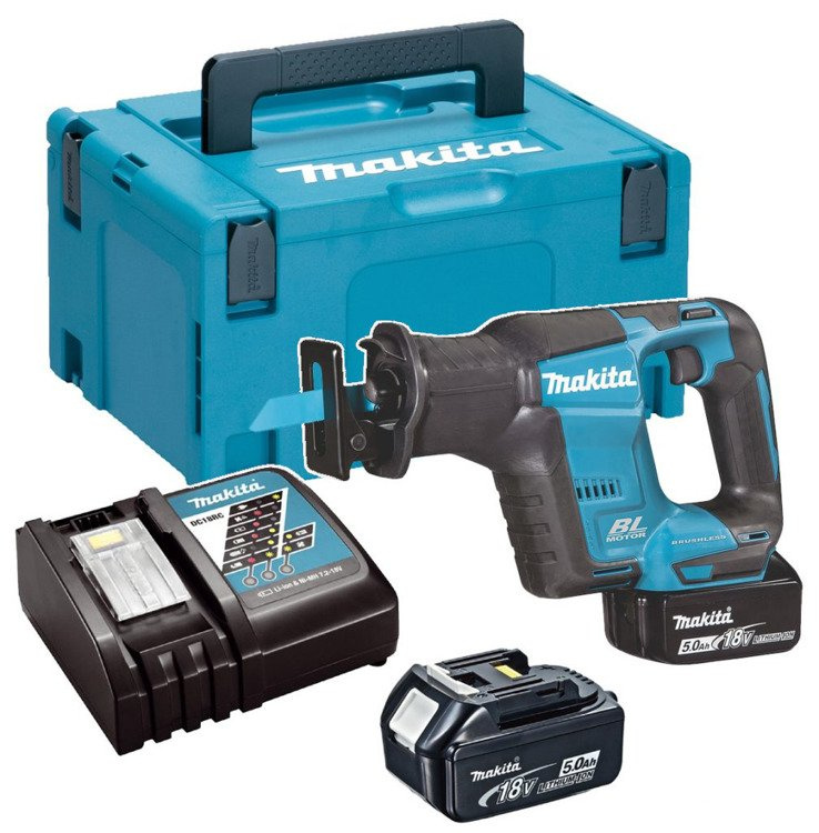 Makita DJR188RTJ piła szablasta akum. 18V 2x5.0Ah