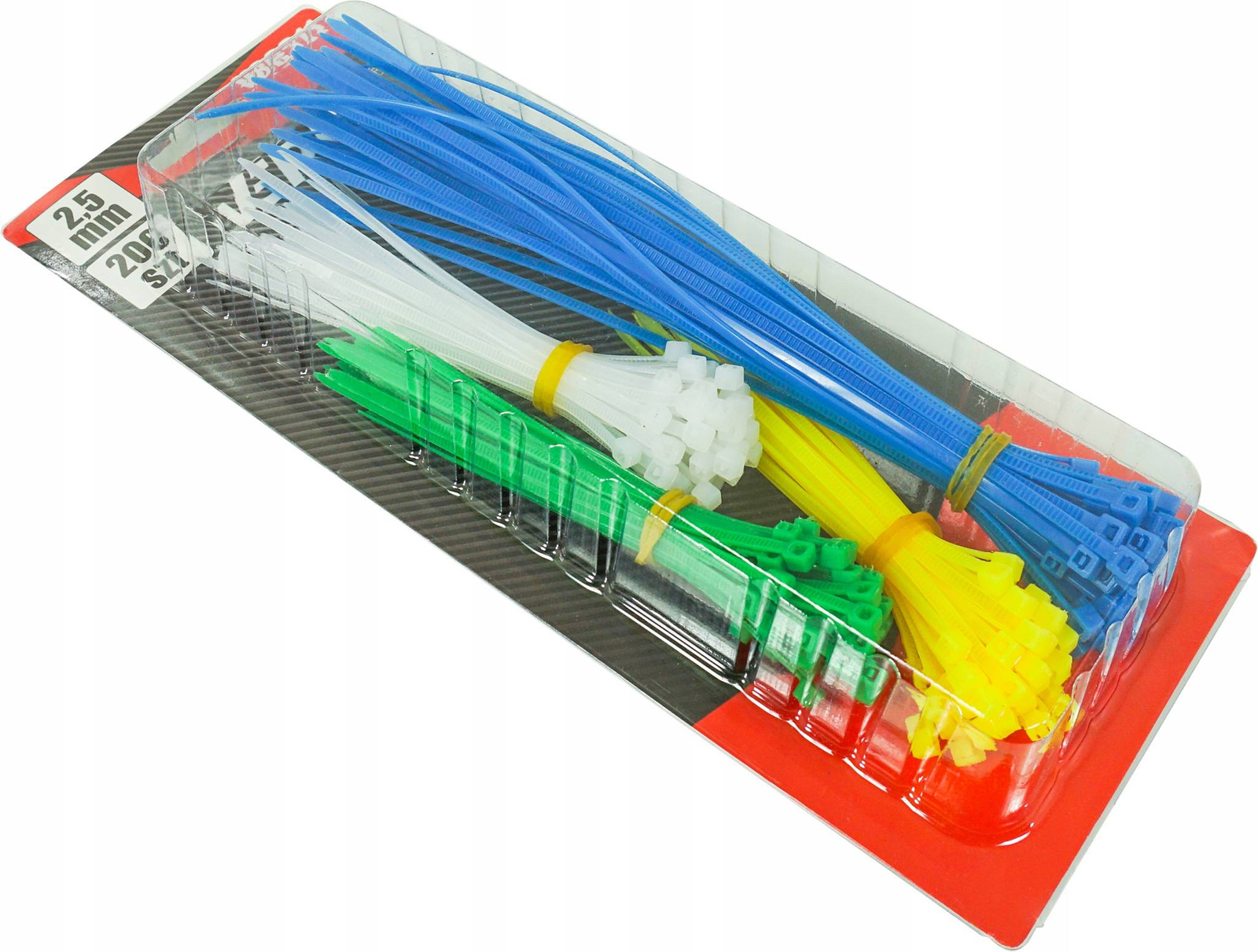 Verke V86311 Opaski zaciskowe 2,5mm kolor 200szt.