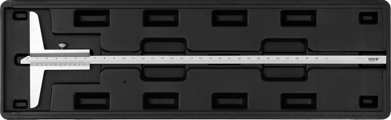 Yato YT-72243 Głębokościomierz suwmiarkowy tradycyjny kasetka 0-300 mm