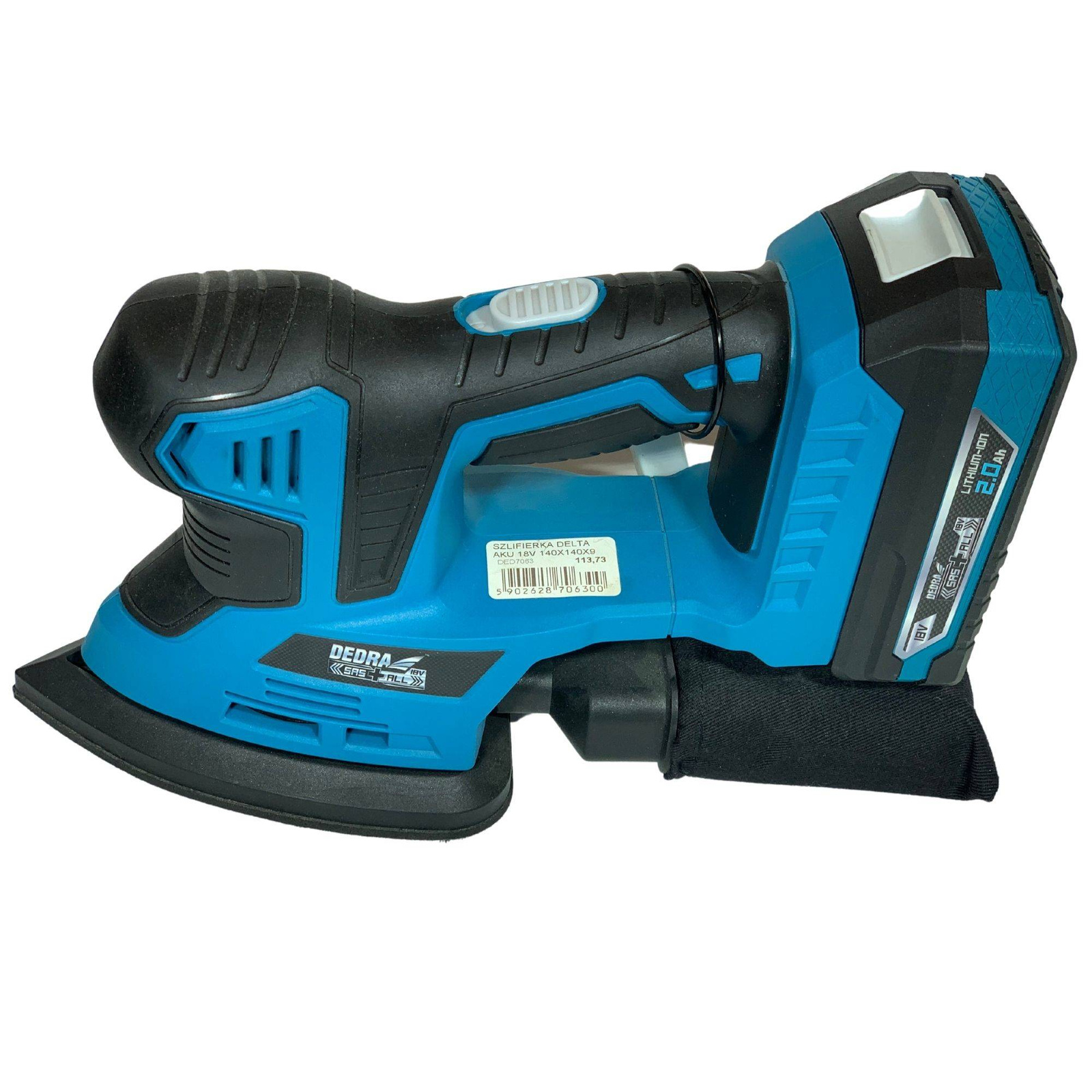 DEDRA DED7063 Szlifierka oscylacyjna aku 18V SAS+