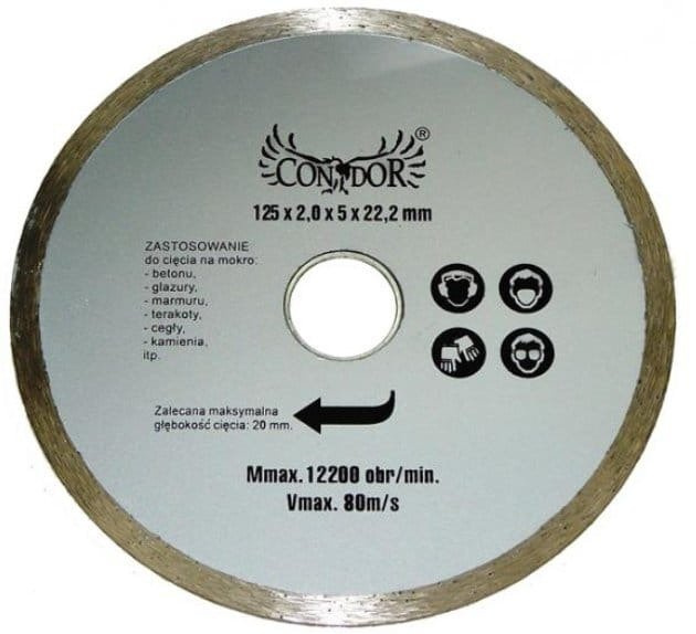 Condor CON-DCB-1012 Tarcza diamentowa 125x22,2 mm
