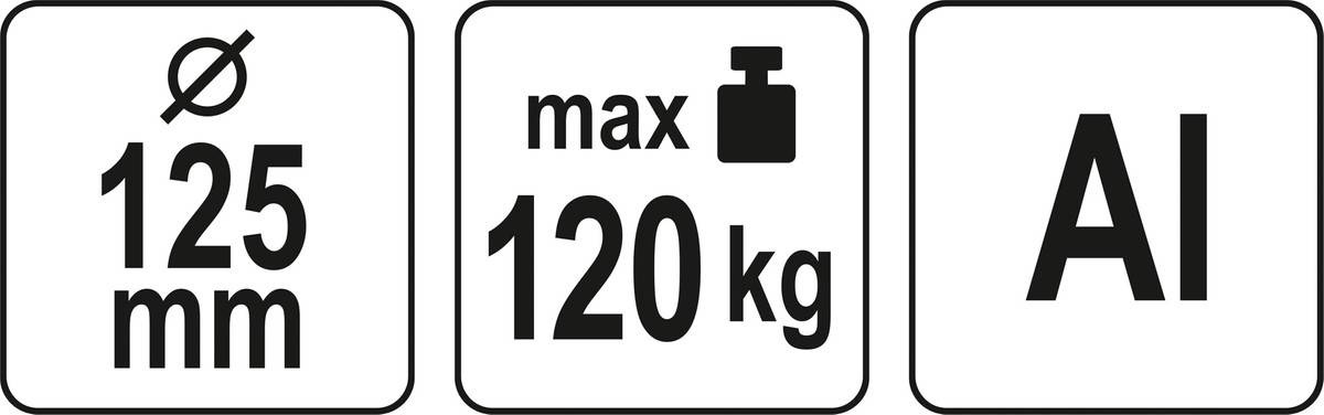 Yato YT-37236 Uchwyt do szyb 2x125 mm