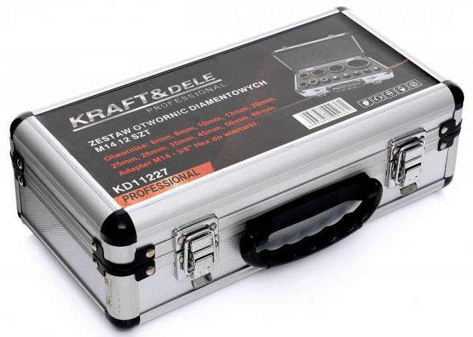 KraftDele KD11227 Otwornice diamentowe w walizce